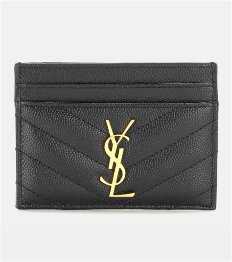 ysl monogram quilted card holder|SAINT LAURENT .